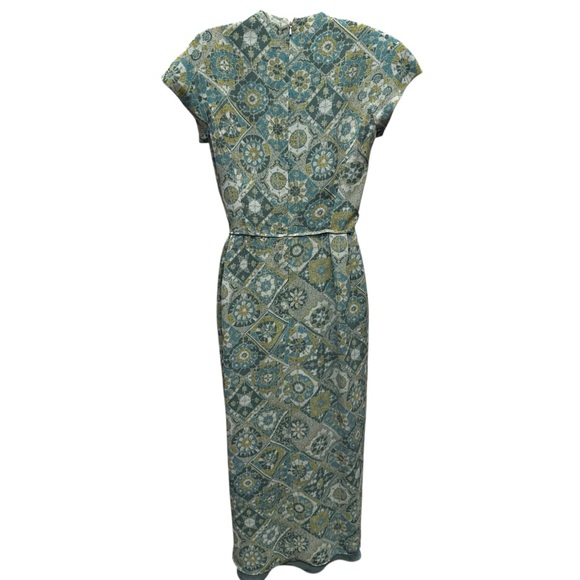 Anthony Sciari New York vintage green wrap dress medallion boho women’s size 6 - Picture 3 of 9